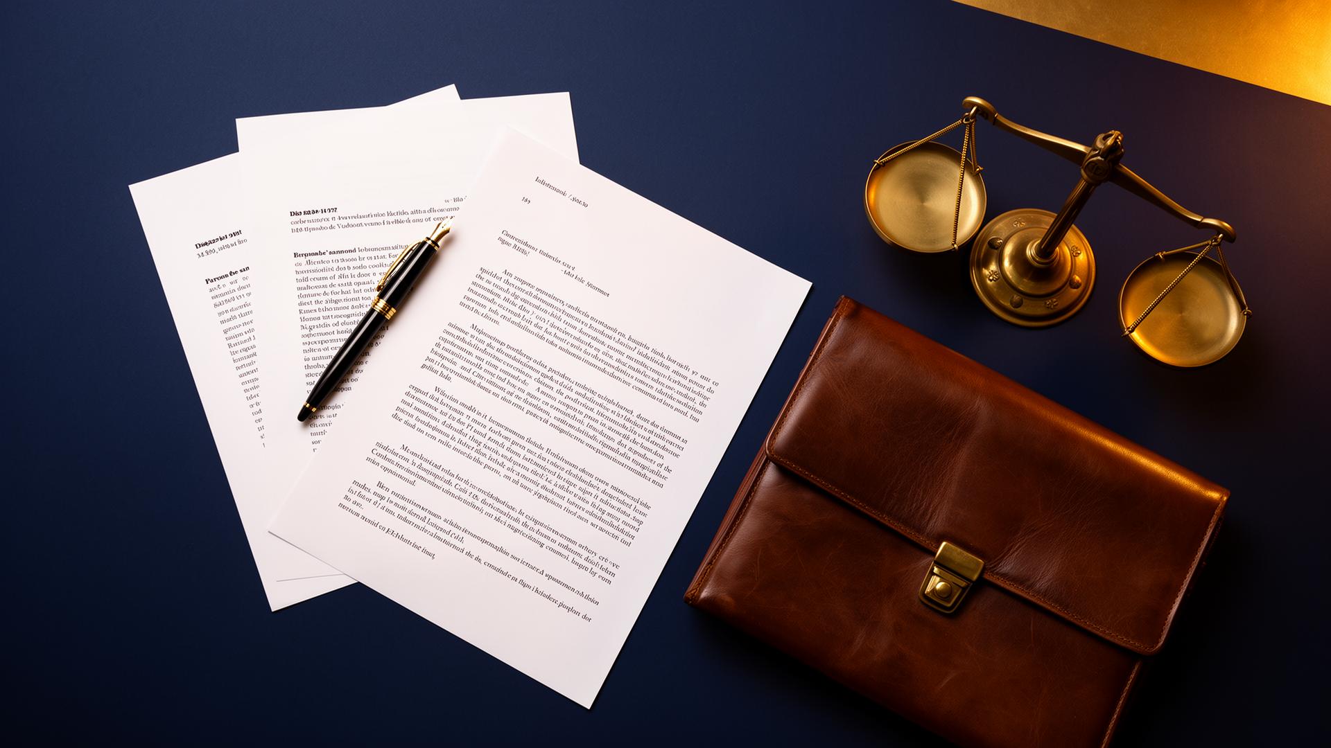 LTB application file with scales of justice
